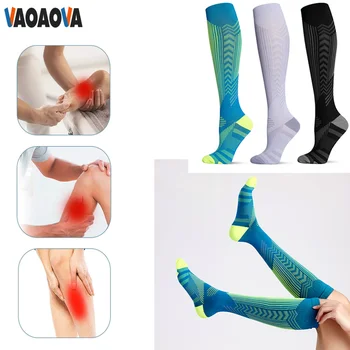 1 Пара компрессионных носков для женщин и мужчин, улучшающих кровообращение, Лучшая поддержка для бега, занятий спортом, ухода за больными, путешествий, медицины, улучшения кровотока