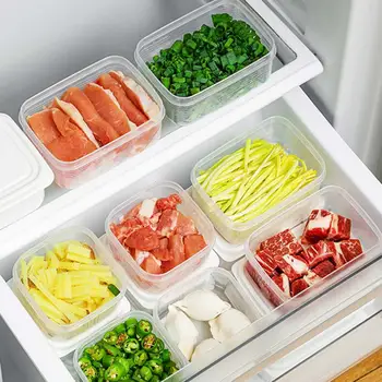 2 шт. Прочный холодильник, более хрустящий ящик для хранения пищевых продуктов, герметичный Органайзер для морозильной камеры, сохраняющий свежесть продуктов