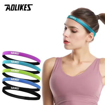 AOLIKES Силиконовая спортивная повязка повязка для волос группа для бег велоспорт йога бег баскетбол фитнес тренажерный зал свободный размер