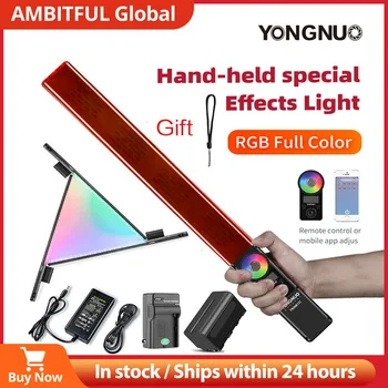 Yongnuo YN360 III YN360III Ручной 3200 K-5500 K RGB Красочная Ледяная Палочка Светодиодная Подсветка для Видео Сенсорная Регулировка, Управляемая приложением для телефона