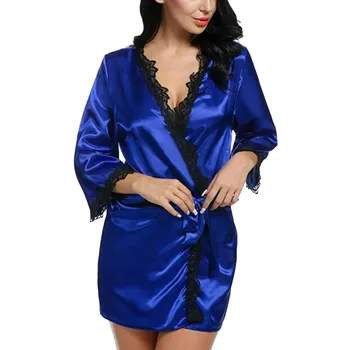 Женское сексуальное шелковое платье, Кружевной пояс для нижнего белья, банный халат, ночное белье, женская ночная одежда, пижамы ночная сорочка женская ночная одежда