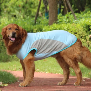 Летний охлаждающий жилет для собак со светоотражающим рисунком, Дышащая одежда, куртка для отвода тепла для домашних собак