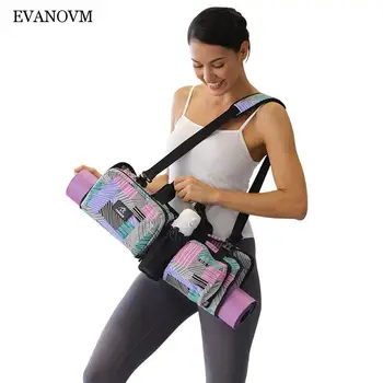 Многофункциональная портативная сумка для йоги, рюкзак для занятий в тренажерном зале, коврик для йоги, одеяло, водонепроницаемая уличная сумка из ткани Оксфорд через плечо