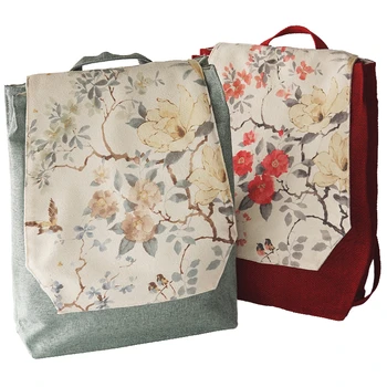 1 шт. тканевый рюкзак с рисунком в китайском этническом древнем стиле, сумка Hanfu, женский дорожный ноутбук, школьная сумка, подарок для женщин и девочек