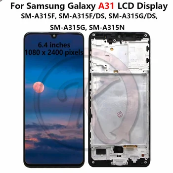100% Тест Для Samsung Galaxy A31 ЖК-дисплей С Сенсорным Экраном, Дигитайзер В Сборе, Замена Samsung A315 A315F LCD
