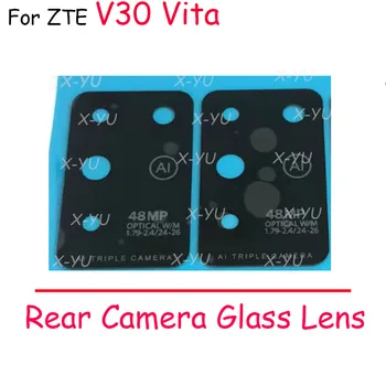 10ШТ Для ZTE Blade V10 V20 V30 Vita Задняя Крышка Объектива Камеры Заднего Вида Стеклянная Крышка С Клейкой Наклейкой Запчасти Для Ремонта