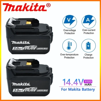 14,4 В 3000 мАч Makita BL1430 BL1415 BL1440 196875-4 194558-0 195444-8 3.0Ah 14,4 В Аккумуляторная батарея Makita для светодиодного индикатора
