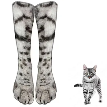2023 Tik tok Модные Носки Для Ног С Забавными Животными, Носки С Куриным Когтем, Утиный Коготь, Носки С 3D-печатью Для Кошек
