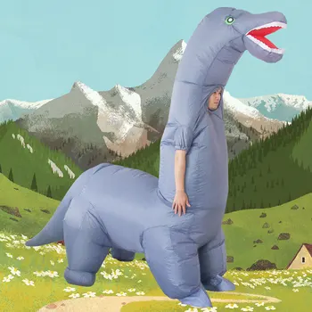 2023 Новый надувной костюм динозавра для взрослых, костюм динозавра Диплодока, надувные костюмы на Хэллоуин для взрослых, высота 150-190 см