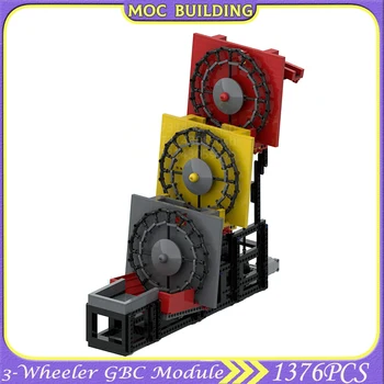 3-Колесный модуль GBC DIY Assembly Bricks MOC Наборы детских развивающих игрушек Подарки на день рождения