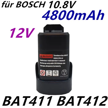4,8 Ah 10,8 V 12V Li-Ion Akku Ersetzen für BOSCH Cordless Elektrische Bohrer Schraubendreher BAT411 BAT412