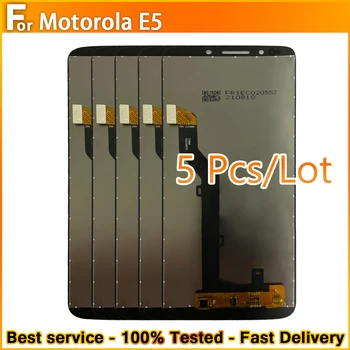 5 шт./Для Motorola E5 XT1944 XT1944-4 XT1944-2 ЖК-дисплей Сенсорный Дигитайзер В Сборе Замена для Moto E5 LCD 100% Тест