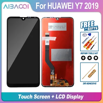 AiBaoQi Совершенно Новый Сенсорный Экран + ЖК-дисплей + Замена Рамки В сборе Для Y7 2019 DUB-LX3 DUB-L23 DUB-LX1 LCD