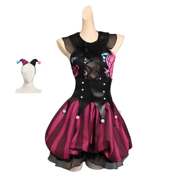 Arcane: LOL Jinx Косплей костюм, платье клоуна, наряды на Хэллоуин, Карнавальный костюм для взрослых женщин, ролевые игры для девочек