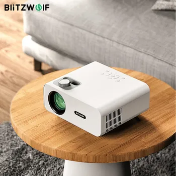 BlitzWolf BW-V5 ЖК-проектор 1080P Высокой четкости 260ANSI Портативные проекторы для домашнего кинотеатра, игр и презентаций