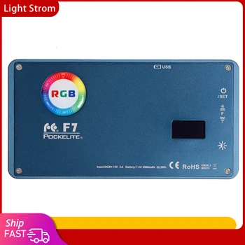 FalconEyes 12 Вт RGB LED Мини-Карманный светильник на камеру С 16 Режимами Спецэффектов Портативный Для видео / Фото /Фотосъемки продукции F7