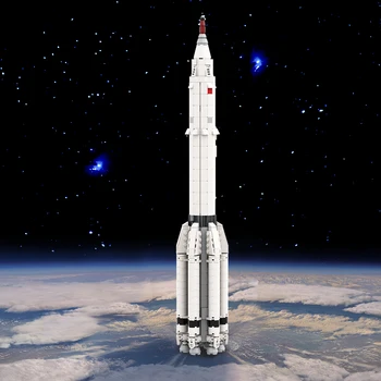 Gobricks MOC 1:110 Saturn V масштаб Proton K Ракета-Носитель Строительный Блок набор Исследующий Вселенную Proton K Развивающие Кирпичные Игрушки