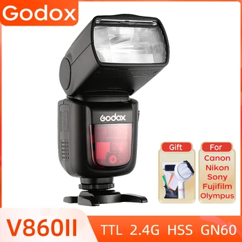 Godox V860II-C/F/N/O/P Вспышка для камеры Speedlite TTL 2.4G X2T-C/N/S XPro-C/N/S Триггер для Canon Nikon Fujifilm Sony