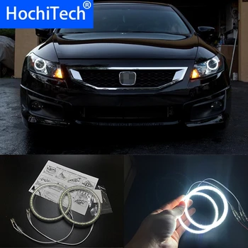 HochiTech для Honda Accord coupe 2008-2011 Ультра яркий SMD белый светодиод angel eyes 2600LM halo ring kit дневной ходовой свет DRL