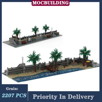 MOC City Модульный набор строительных блоков для пляжа Серия Seaside Building Collection Игрушка в подарок