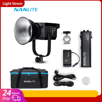Nanlite Nanguang Forza 300W 300W 5600K Освещение для фотосъемки на открытом воздухе светодиодный Монолайт COB Light Bowens Mount Studio light