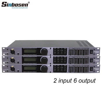 Sinbosen D-160 2 входа 6 выходов акустическая система Профессиональный аудиопроцессор для сцены караоке Dj Audio Sound