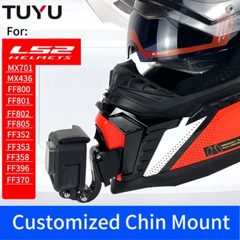 TUYU Премиум Индивидуальный Мотоциклетный Шлем LS2 MX701 ff801358 luminium с Креплением на Подбородок для GoPro Hero10 Insta360 X2 3 DJI Аксессуары