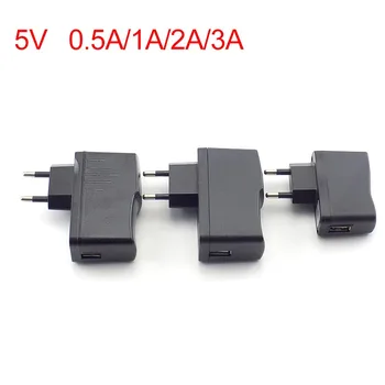 USB-зарядное устройство переменного тока в постоянный 5V 0.5A 1A 2A 3A Micro Wall Charging EU/US plug Универсальный Адаптер питания 100V-240V Выход D1