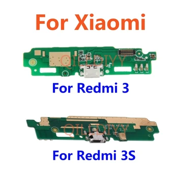 USB-порт для зарядки, плата, Гибкий кабель, Соединительные детали для микрофонного модуля Xiaomi Redmi 3 3S