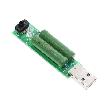 USB-порт Мини-разрядный нагрузочный резистор Цифровой измеритель тока напряжения Тестер 2A/1A С переключателем 1A Зеленый светодиод / 2A Красный светодиод