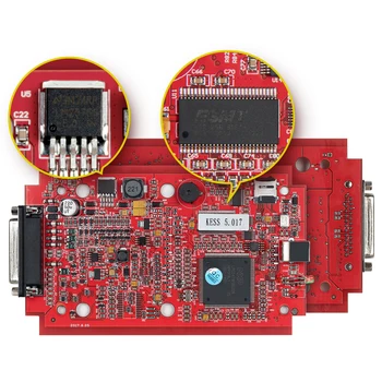 V5.017 SW V2.47 Master EU Red PCB V7.020 4 Светодиодных набора инструментов Для настройки микросхем 7.020 V2.23 Программатор ECU