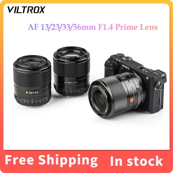 VILTROX 13 мм 23 мм 33 мм 56 мм Объективы для фотоаппаратов F1.4 Canon M Fuji XF Nikon Z Sony E M · без автоматической фокусировки APS-C