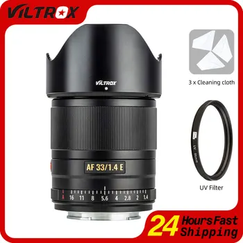 Viltrox 33 мм f1.4 Объектив Sony E Mount APS-C с Автофокусом и Большой диафрагмой Объективы для Фотоаппаратов Sony E a6400 a6600 A9 A7RIV A7III