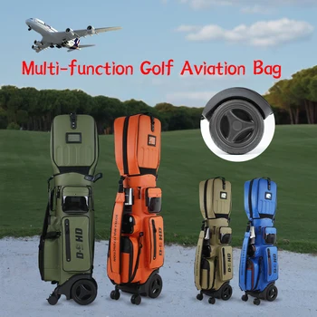 Авиационная сумка для гольфа многофункциональная сумка для гольфа на больших колесах, легкая, водонепроницаемая