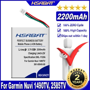 Аккумулятор HSABAT 361-00045-00 361-00045-20 2200 мАч для аккумуляторов Garmin Nuvi 1490TV 2585TV