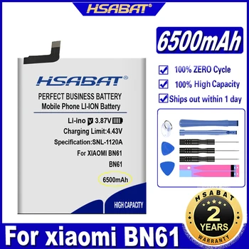Аккумулятор HSABAT BN61 6500mAh для Xiaomi Pocophone X3 Poco X3 Batteries