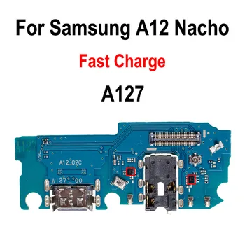 Гибкий кабель для Samsung Galaxy A12 Nacho SM-A127 USB-разъем для зарядки, разъем для док-станции, гибкий кабель для зарядки платы