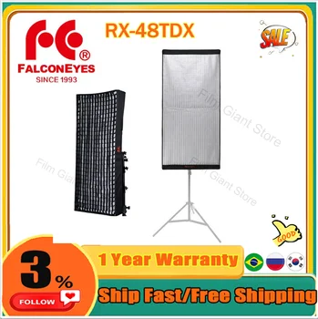 Гибкий светодиодный светильник FalconEyes 4x2 фута 300 Вт с непрерывным режимом съемки для зеркального видеоосветления с помощью софтбокса Honeycomb