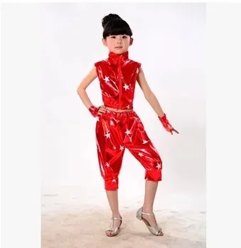 Детский джазовый костюм для выступлений в детском саду для мальчиков и девочек в стиле хип-хоп, детская одежда для современных танцев в стиле хип-хоп
