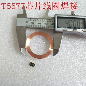 Диаметр 40 мм Низкочастотный 125 кГц сварочный чип T5577 COB антенны сварочная антенна Катушка T5557 10 шт./лот