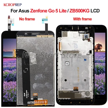 Для Asus Zenfone Go 5 Lite ZB500KG ЖК-дисплей С Сенсорным Экраном Дигитайзер В Сборе Запасные Части Для Asus ZB500KG lcd