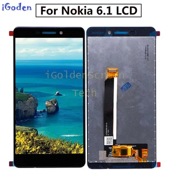 Для Nokia 6.1 ЖК-дисплей с сенсорным экраном, дигитайзер в сборе, замена для 5,5 