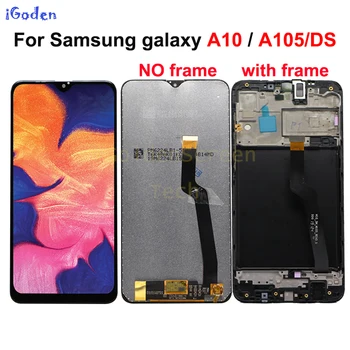 Для Samsung galaxy A10 ЖК-дигитайзер A105/DS A105F A105FD A105M Дисплей Сенсорный экран с рамкой Дигитайзер для Samsung A10 lcd