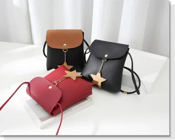 Женская сумка, сумка для мобильного телефона, сумка через плечо, модный контрастный цвет, портативная винтажная мини-сумка-ведро, кошелек на одно плечо
