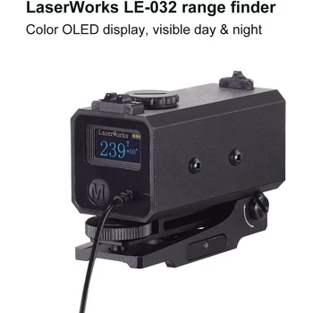 Лазерный прицельный дальномер LE032, уличный лазерный дальномер, измеритель расстояния и скорости, телескоп для охоты, пеших прогулок, случайный цвет