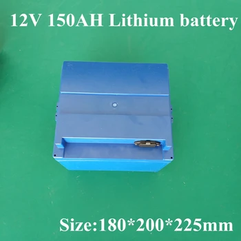 литий-ионный аккумулятор 12v 150Ah, аккумуляторная батарея 12v Bms 100A для кемперов Escooter, накопитель солнечной энергии на колесах + зарядное устройство 10A