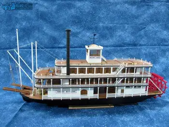 Масштаб 1/100 наборы моделей деревянных лодок Sternwheel steamer Mississippi 1870 модель корабля