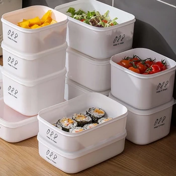Многофункциональный контейнер для хранения еды, пригодный для микроволновой печи, устойчивый к высоким /низким температурам, органайзер, коробка для еды с защитой от деформации