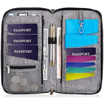 Модный дорожный кошелек, открытый держатель для карт, обложка для паспорта, сумка для хранения документов, зажим для авиабилета, портативный клатч