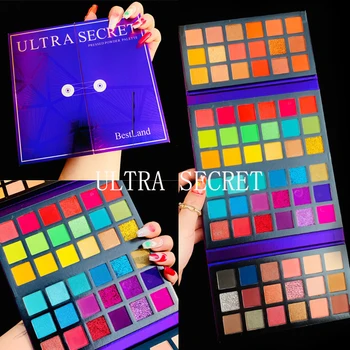 Новое поступление 72 цветов ULTRA SECRET PALETTE Палитра теней с матовым блеском, красочные тени для век, палитра неоновых пигментов для макияжа глаз